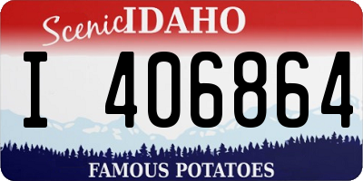 ID license plate I406864