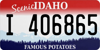 ID license plate I406865