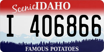 ID license plate I406866