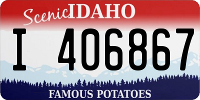 ID license plate I406867