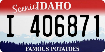 ID license plate I406871