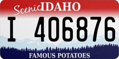 ID license plate I406876