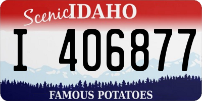 ID license plate I406877
