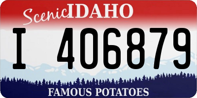 ID license plate I406879