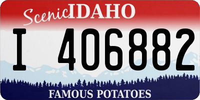 ID license plate I406882