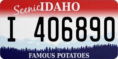 ID license plate I406890