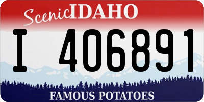 ID license plate I406891