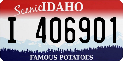 ID license plate I406901