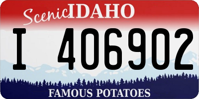 ID license plate I406902