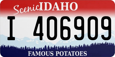 ID license plate I406909