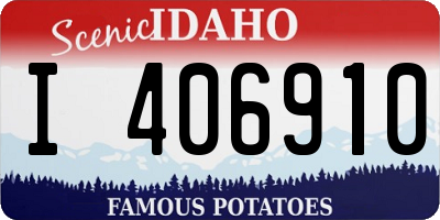 ID license plate I406910