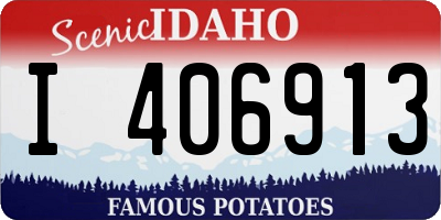 ID license plate I406913