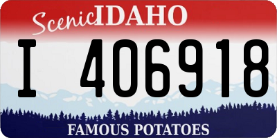 ID license plate I406918