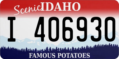 ID license plate I406930