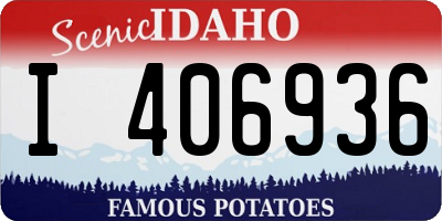 ID license plate I406936