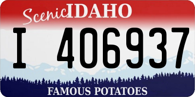 ID license plate I406937