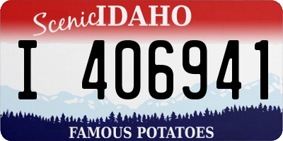 ID license plate I406941
