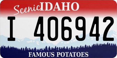 ID license plate I406942