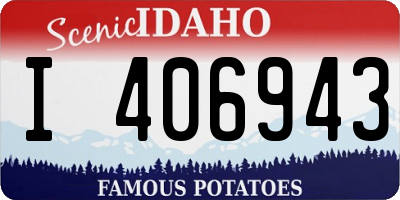 ID license plate I406943