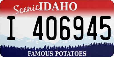 ID license plate I406945