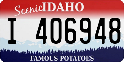 ID license plate I406948