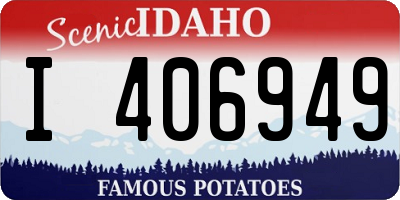 ID license plate I406949