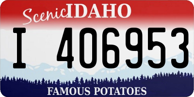 ID license plate I406953