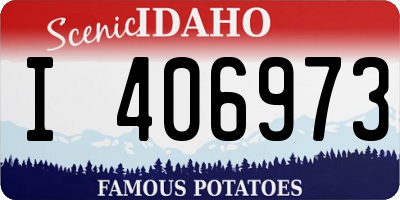 ID license plate I406973