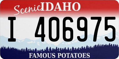 ID license plate I406975
