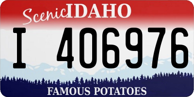 ID license plate I406976