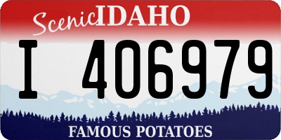 ID license plate I406979