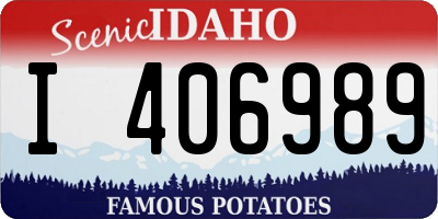ID license plate I406989