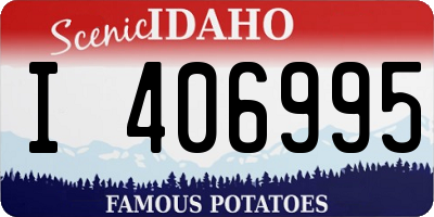 ID license plate I406995