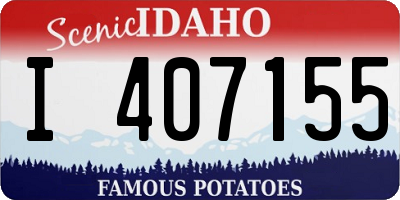 ID license plate I407155