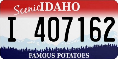 ID license plate I407162