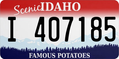 ID license plate I407185