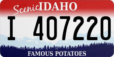 ID license plate I407220