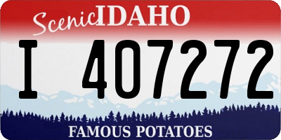 ID license plate I407272