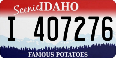 ID license plate I407276