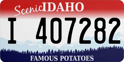 ID license plate I407282
