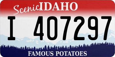 ID license plate I407297