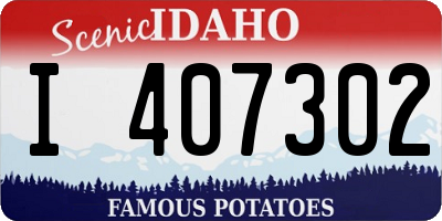 ID license plate I407302