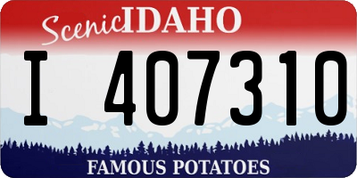 ID license plate I407310