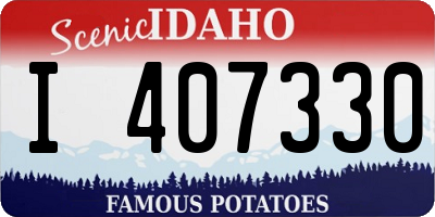 ID license plate I407330