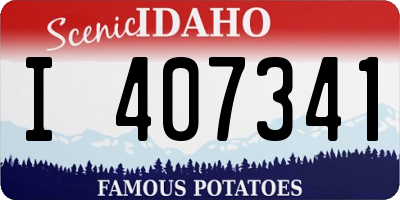ID license plate I407341