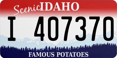 ID license plate I407370