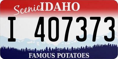 ID license plate I407373