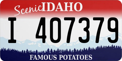 ID license plate I407379