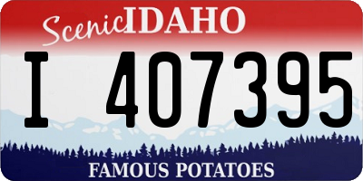 ID license plate I407395
