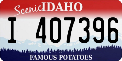 ID license plate I407396